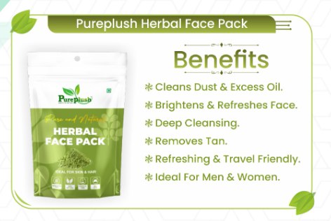 PurePlush Pure and Natural Herbal Face Pack (or PurePlush Herbal Face Pack) - Alternate View